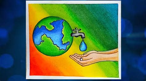 Image from :mukta easy drawing. Best Save water drawing images for Drawing Competition