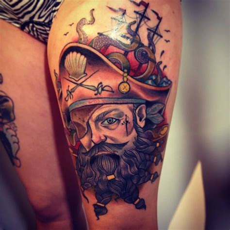 28 outstanding pirate ship tattoos and meanings tattooswin. 50+ Unique Neo-Traditional Tattoo Ideas | Neo traditional tattoo, Pirate tattoo