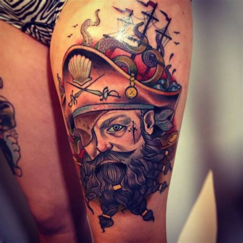 Must contain at least 4 different symbols; 50+ Unique Neo-Traditional Tattoo Ideas | Neo traditional tattoo, Pirate tattoo