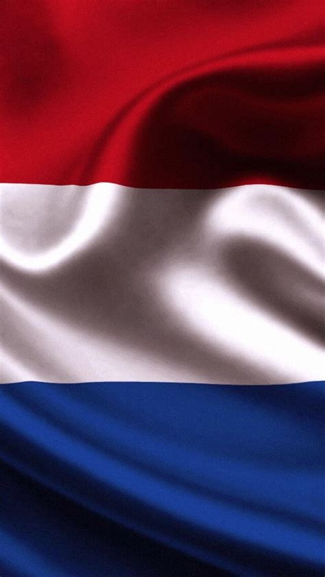 The netherlands' flag is three vermilion red, white, and cobalt blue horizontal bands. 640x1136 Netherlands Flag iPhone 5,5c,5S,SE ,Ipod Touch HD ...