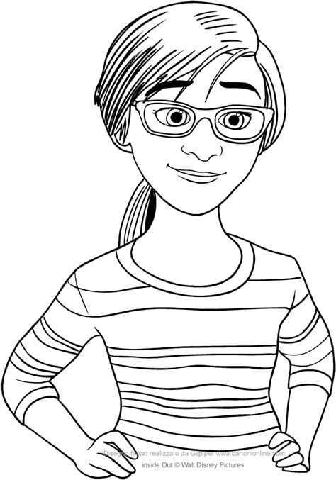 The name riley is a girl's name of irish origin meaning rye clearing; Jill Andersen, mom of Riley (Inside Out) coloring pages