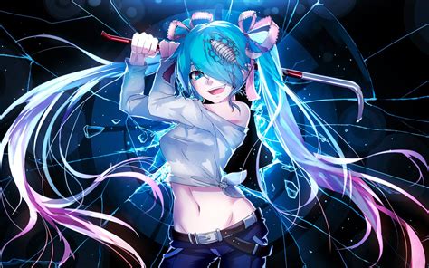 Image result for aesthetic laptop wallpaper. anime, Vocaloid, Hatsune Miku Wallpapers HD / Desktop and ...