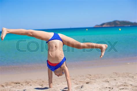 And jenner especially got excited to film frankie delgado on the bull, which he handled longer than lee. Adorable girl making wheel on tropical ... | Stock Photo ...