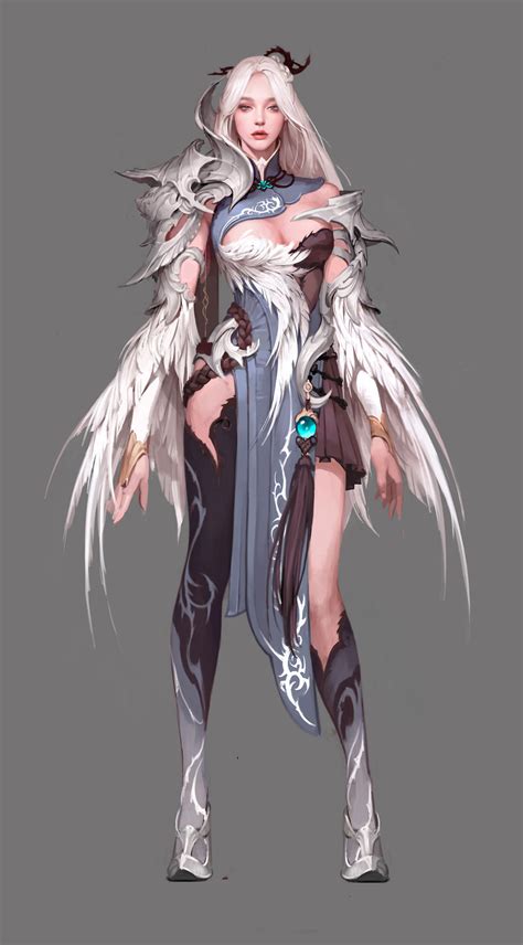 Gallery of captioned artwork and official character pictures from genshin impact, featuring concept art for the game's characters and environments. The amazing digital art - Character concepts by Siwoo Kim ...