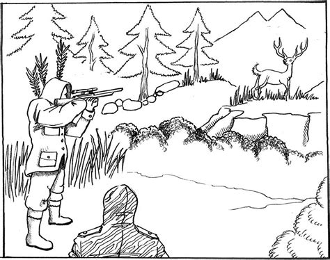 Awesome image of hunting coloring pages. Free Printable Hunting Coloring Pages For Kids