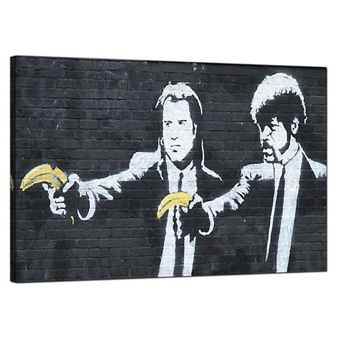 It is available exclusively at the walled off hotel in bethlehem and is. Banksy Canvas Prints - Pulp Fiction