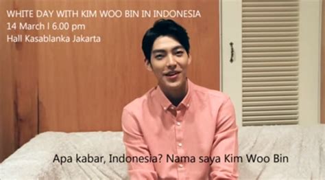 Saya sangat terkejut saat dia mengatakan. Kim Woo Bin Sapa Penggemar di Indonesia