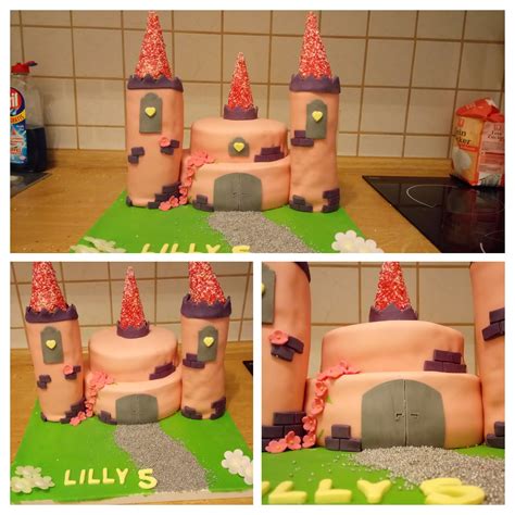 Ich habe sie mit einem tortenring stabilisiert, damit sie eine weitere torte tragen kann. #Jennis Cakes #homemade #Filly #Schloss #Prinzessin # ...