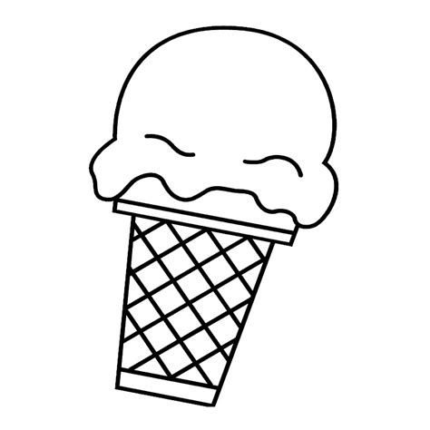 Coloriage, coloriages, dessins, école, éducation, éducatif, images à colorier: Dessin Cornet De Glace / Comment Dessiner Une Glace Kawaii ...