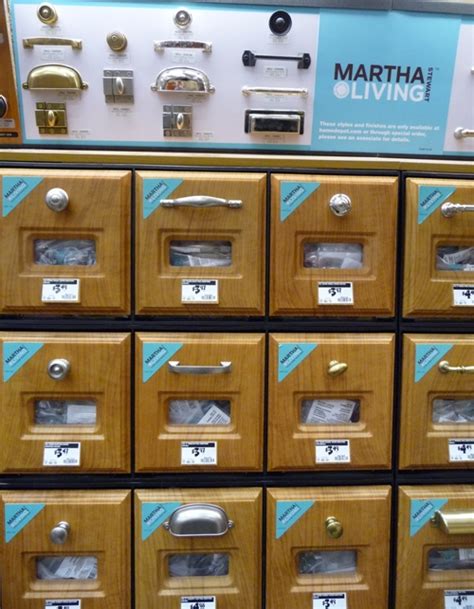 Even the drawer pulls you chose are the same in our kitchen…. Martha Stewart cabinet Hardware at Home Depot ::In-stock ...