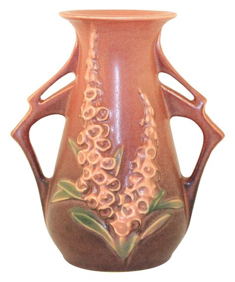 More by lucienne van bokhorst. Roseville Pottery Foxglove Pink Vase 44-6 | Pottery art ...