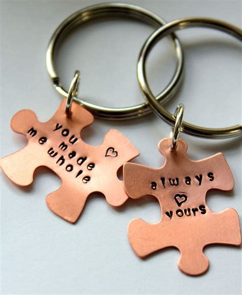 Personalized puzzle piece keychain set,couple keychain set,valentines day gift. Pin on Gifts