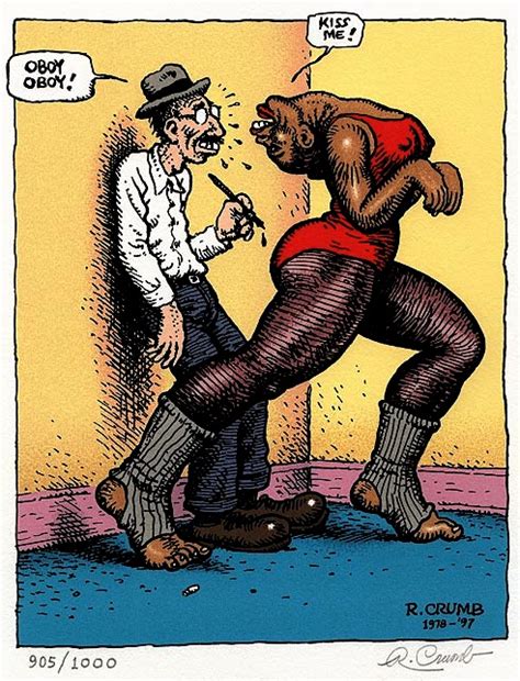 Crumb coffee table art book. R. Crumb Serigraph: The Nubile Dancer - Signed