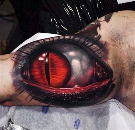 So, guys, it is interesting to know about tattoos with meaningful symbols and their meanings for tattoos before being tattooed. Red Snake Eye Watching you 3D tattoo | Best Tattoo Ideas ...