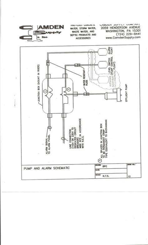 It corresponds to the chart below to explain the thermostat terminal functions. Septic Pump Alarm Wiring Diagram - Wiring Diagram