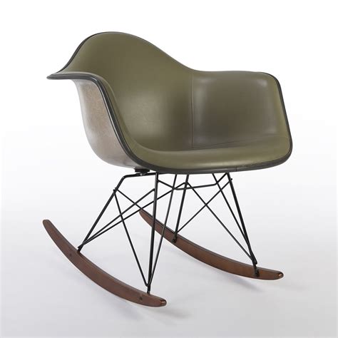 A wide variety of rocking chair upholstered options are available to you, such as general use, material, and appearance. Original Herman Miller Green Upholstered Eames Greige RAR ...