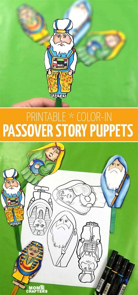Color pictures, email pictures, and more with these passover coloring pages. Passover Puppets PUPPETS - fun printable Pesach puppets ...