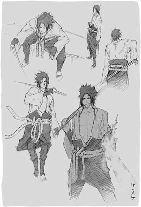 Персонаж аниме, манги и ранобэ. Sasuke by Nheira