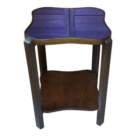 Choose from contactless same day delivery, drive up and more. 1940's Art Deco Cobalt Blue Glass Mirror Top Table | Chairish