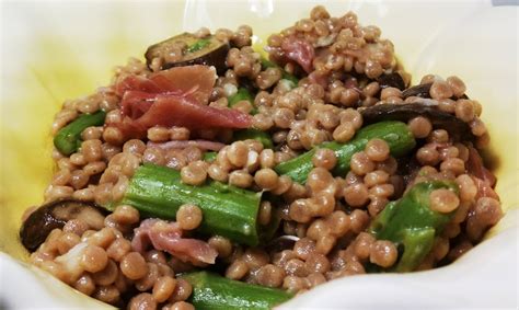 This link is to an external site that may or may not meet accessibility guidelines. Couscous with Prosciutto, Mushrooms and Asparagus - Emily ...