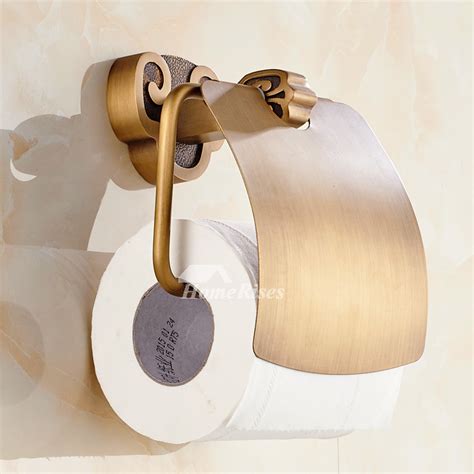 This dog rear toilet paper holder will definitely get guests talking at your next house party and nobody will ever forget the day they had to pull toilet paper from such an unusual place. Antique Toilet Paper Holders Vintage Brass Clam Shell Shaped