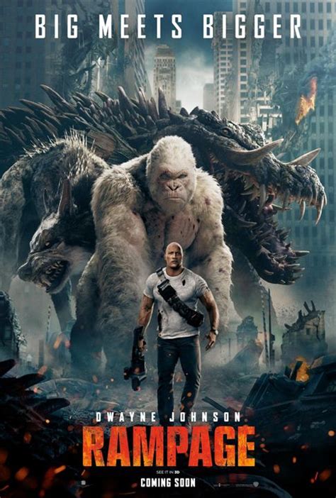 Dwayne johnson, naomie harris, malin åkerman and others. Poster zum Rampage - Big Meets Bigger - Bild 5 - FILMSTARTS.de