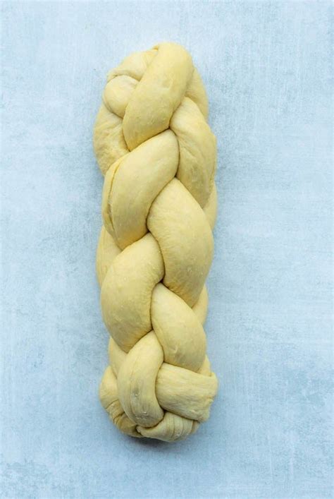 Keep going and then knot your plait to secure it. Learn how to do a 4 strands braid on challah bread. # ...