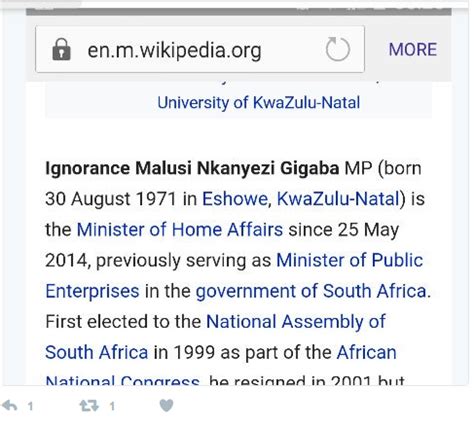 Norma mngoma has completed her testimony at the judicial commission of inquiry into state capture, with her estranged husband malusi gigaba now in the stand with his evidence. Angry South Africans change Gigaba's name on Wikipedia ...