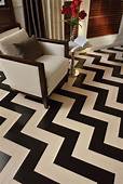 Black and White Zigzag Floor Patterns