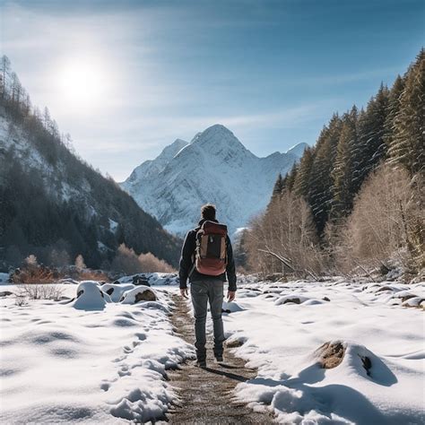 hiking in the cold